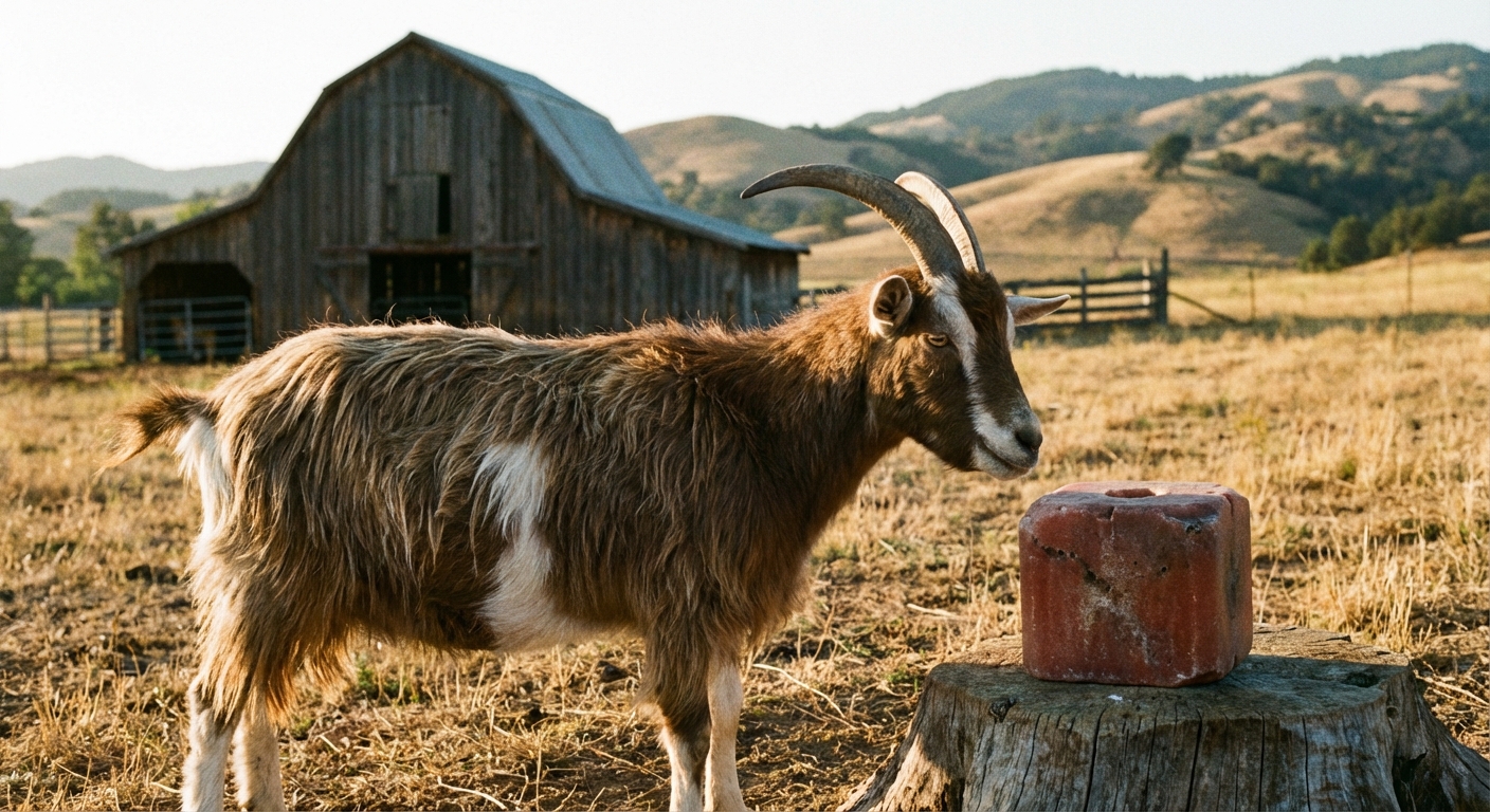 How to Make a Mineral Lick for Goats and Sheep